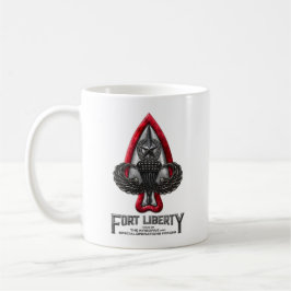 Fort Liberty White Coffee Tasse