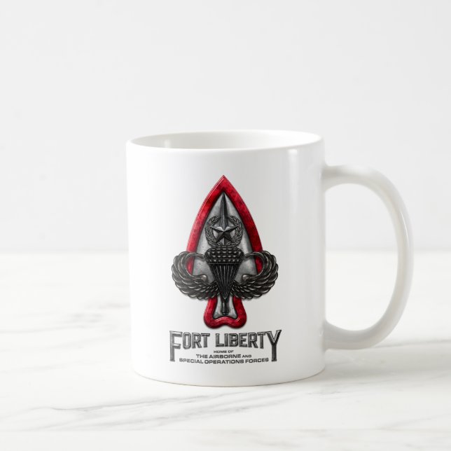 Fort Liberty White Coffee Tasse (Rechts)
