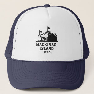Fort Mackinac Historische Insel Mackinac Silh Truckerkappe