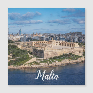 Fort Manoel und Sliema aus Valletta, Malta Magnet