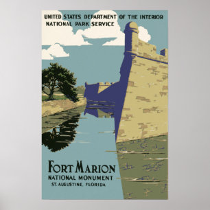 Fort Marion National Monument St Augustine Florida Poster