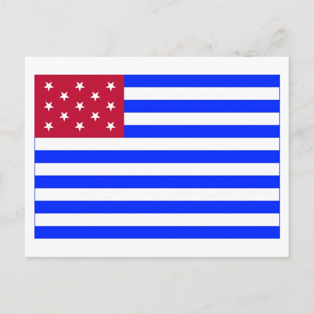 Fort Mercer Flag Postkarte (Vorderseite)