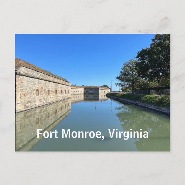 Fort Monroe, Virginia Postkarte (Vorderseite)