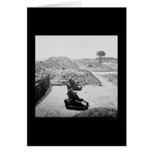 Fort Moultrie nahes Innenchaleston, Sc 1865