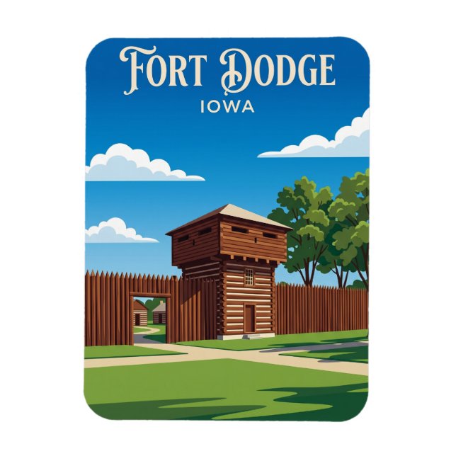 Fort Museum und Frontier Village USA Magnet (Vertikal)