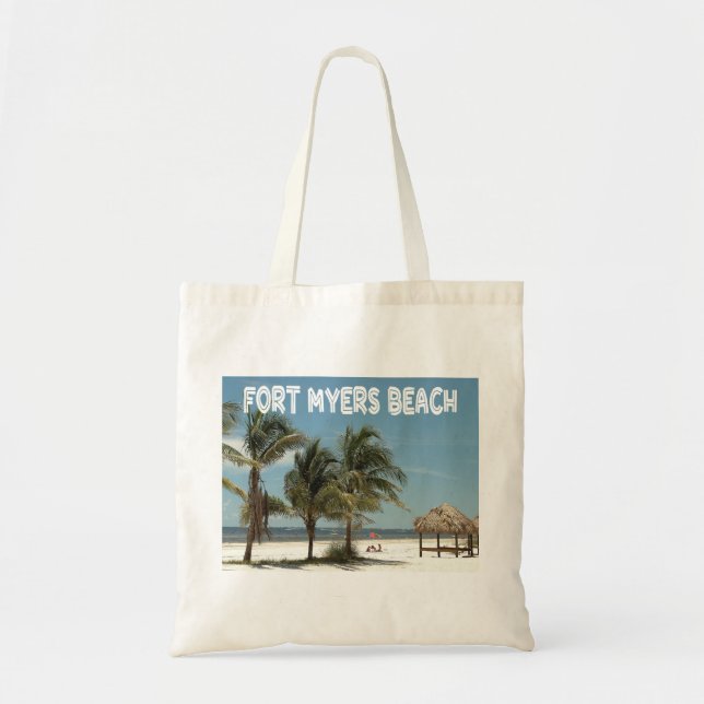Fort Myers Beach Florida Beach Szene Tragetasche (Vorne)