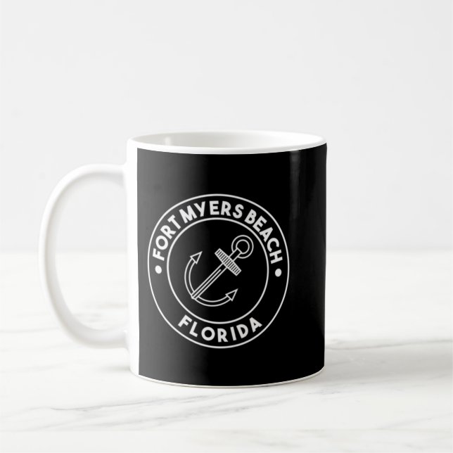 Fort Myers Beach Florida Souvenirs Pocket Logo Lon Kaffeetasse (Links)
