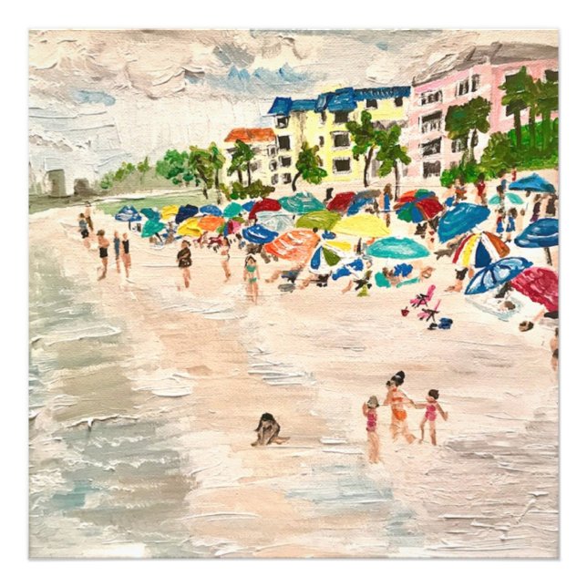 "Fort Myer's Beach" Foto drucken (Vorne)