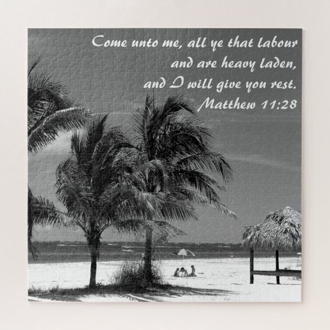 Fort Myers Beach Matthew 11:28 Inspirational  (Horizontal)