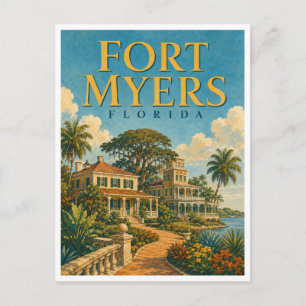 Fort Myers Florida GeoSaga Postkarte