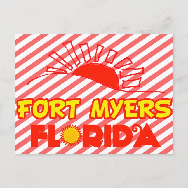 Fort Myers, Florida Postkarte (Vorderseite)