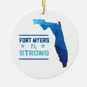 Fort Myers Florida Stark Keramik Ornament