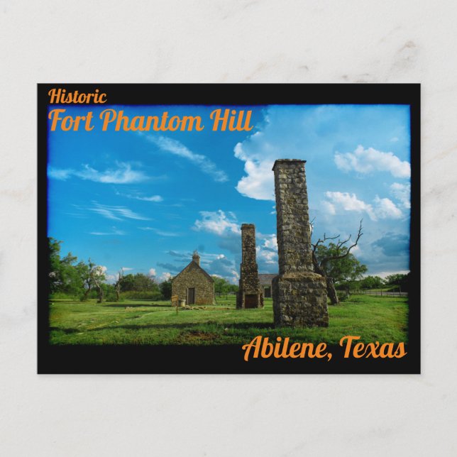 Fort Phantom Hill Postkarte (Vorderseite)