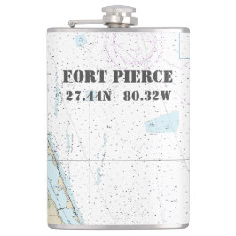 Fort Pierce FL Breitenlängendiagramm Flachmann