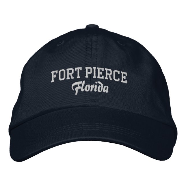 Fort Pierce Florida bestickter Hat Bestickte Baseballkappe (Vorderseite)