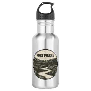 Fort Pierre National Grassland South Dakota Fluss Edelstahlflasche
