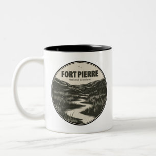 Fort Pierre National Grassland South Dakota Fluss Zweifarbige Tasse