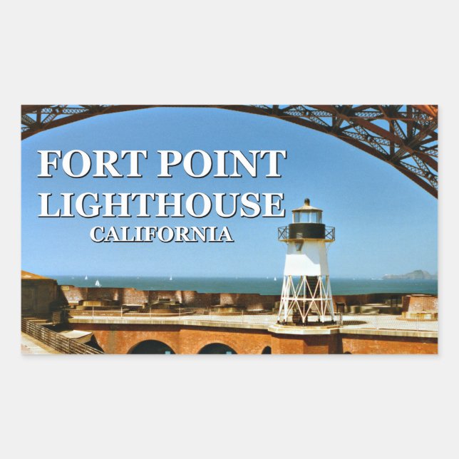 Fort Point Lighthouse, California Stickers (Vorderseite)