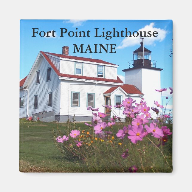 Fort Point Lighthouse, Maine Magnet (Vorne)