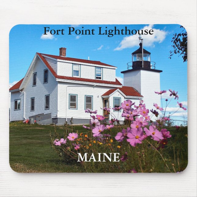 Fort Point Lighthouse, Maine Mousepad (Vorne)