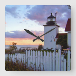 Fort Point Lighthouse, Maine Square Uhr