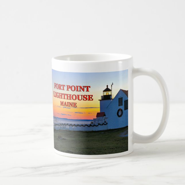 Fort Point Lighthouse, Maine Tasse (Rechts)