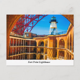 Fort Point Lighthouse Postcard Postkarte