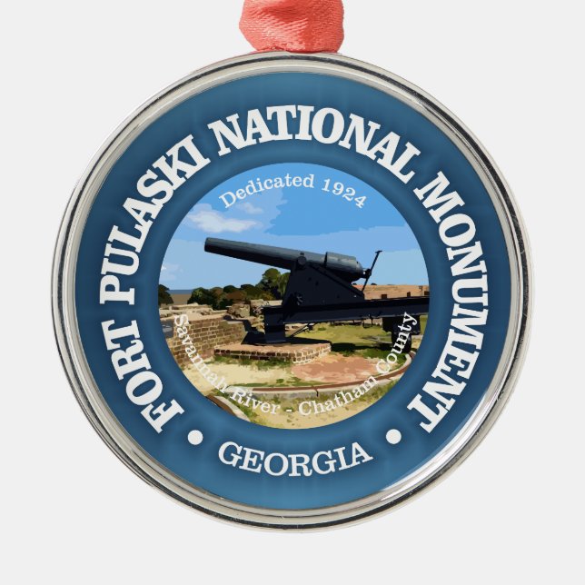Fort Pulaski (NM) Ornament Aus Metall (Vorne)
