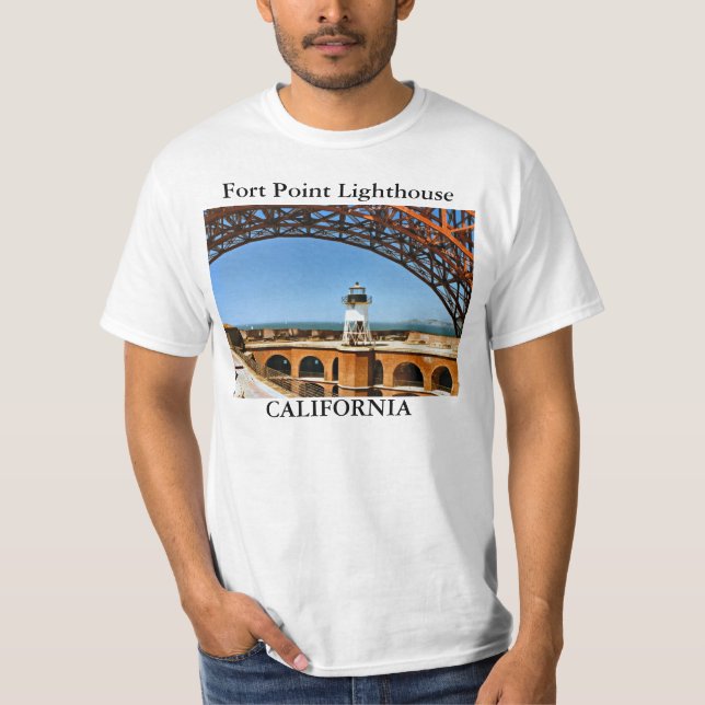 Fort-Punkt-Leuchtturm, Kalifornien-T - Shirt (Vorderseite)