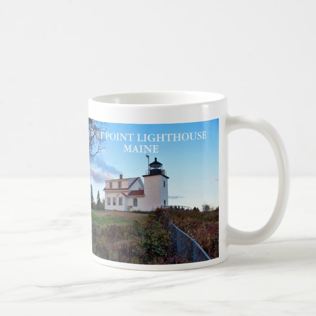 Fort-Punkt-Leuchtturm, Maine-Tasse Kaffeetasse (Rechts)