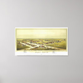 Fort Reno Oklahoma Territory 1891 Lithograph Leinwanddruck