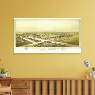 Fort Reno Oklahoma Territory 1891 Lithograph Leinwanddruck