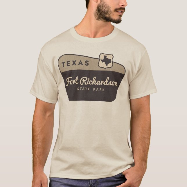 Fort Richardson Staat Park Texas TX Begrüßungszeic T-Shirt (Vorderseite)