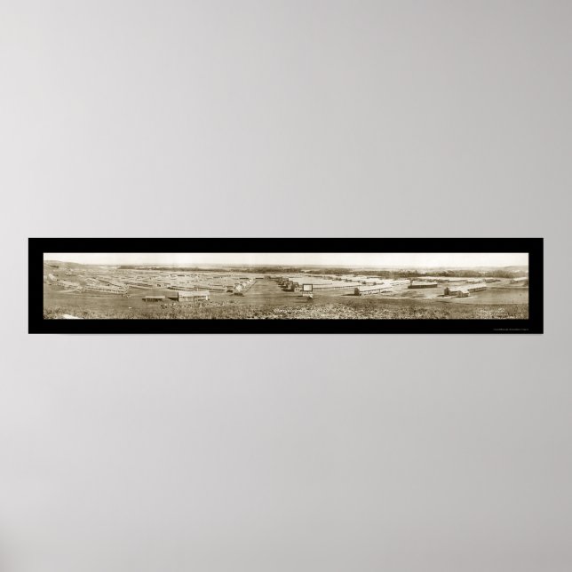 Fort Riley KS Cavalry Foto 1917 Poster (Vorne)