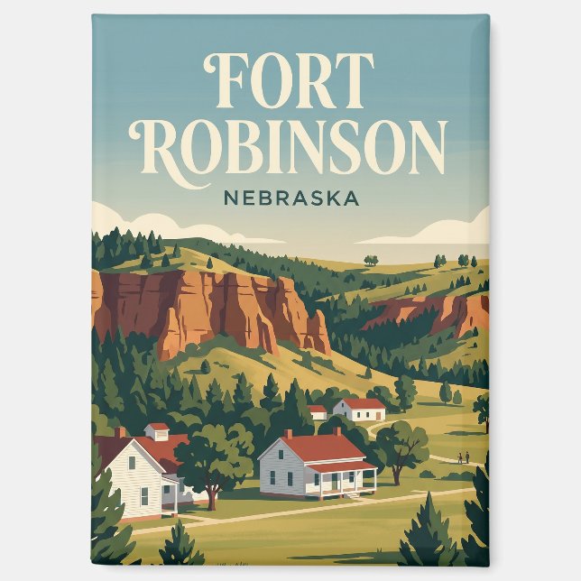 Fort Robinson State Park USA Magnet (Vorderseite)
