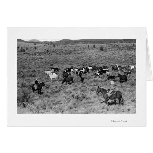 Fort Rock, Oregon Cowboy dans le jardin du diable (Devant horizontal)
