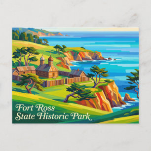 Fort Ross State Historic Park Kalifornien Postkarte