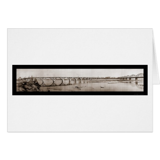 Fort Smith AR River Foto 1922 (Vorderseite (Horizontal))