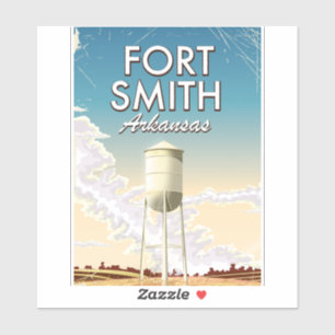 Fort Smith Arkansas Reiseplakat Aufkleber