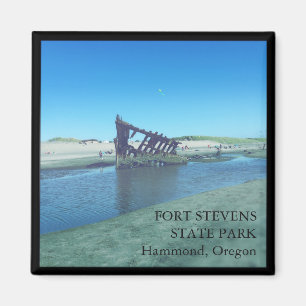 Fort-Stevens-Staats-Park Oregon 2 Zoll Magnet