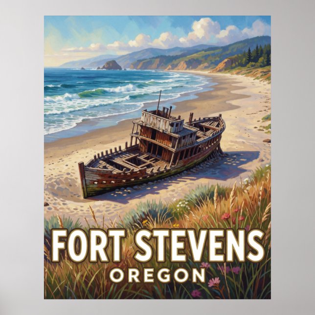 Fort Stevens State Park — Oregon Poster (Vorne)