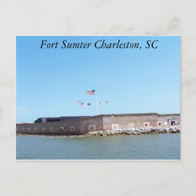 Fort Sumter Postcard Postkarte (Vorderseite)