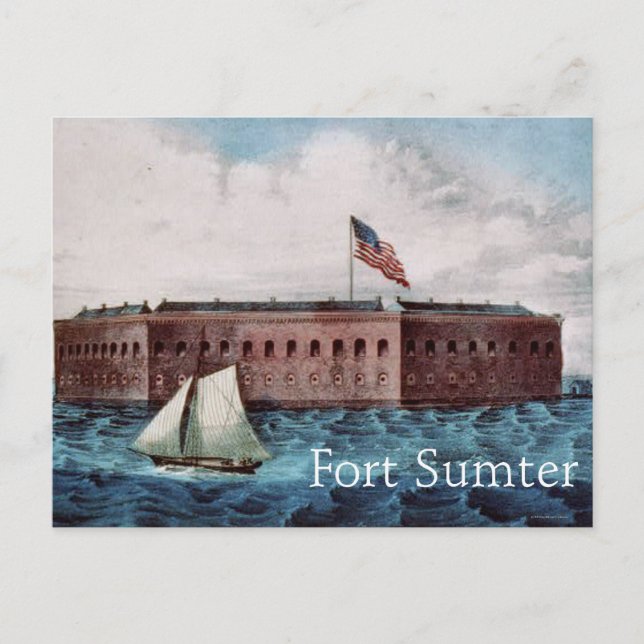 Fort Sumter Postkarte (Vorderseite)