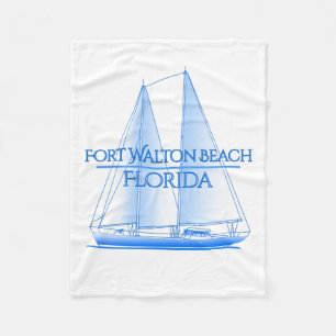 Fort Walton Beach Coastal Nautical Segelschiff Fleecedecke