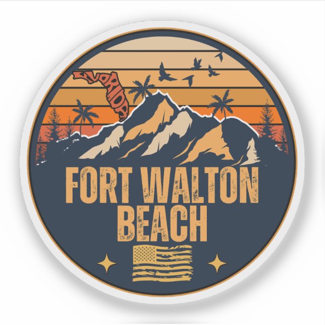 Fort Walton Beach, Florida Aufkleber (Vorderseite)