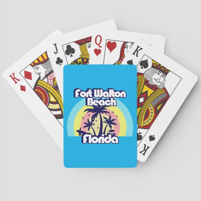 Fort Walton Beach Florida Spielkarten (Rückseite)