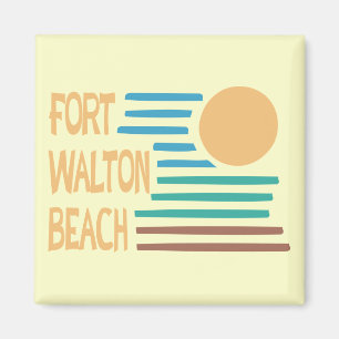 Fort Walton Beach geometrischer Entwurf Magnet