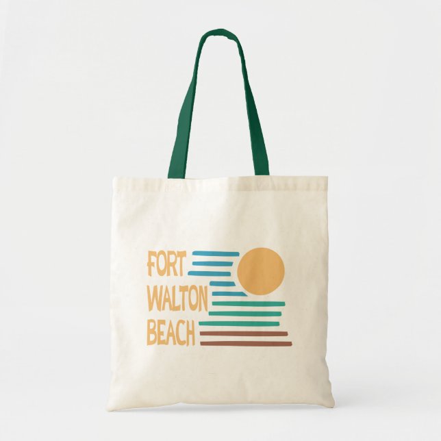 Fort Walton Beach geometrisches Design Tragetasche (Vorne)