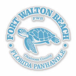 Fort Walton Beach (Meeresschildkröte) Aufkleber