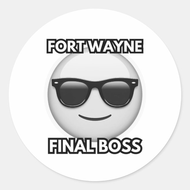 Fort Wayne Final Boss Sticker (Vorderseite)